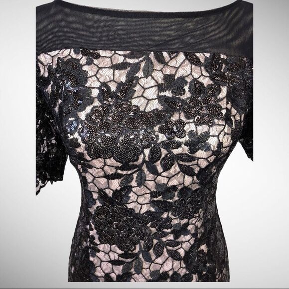 Calvin Klein Women's Embellished Lace Sheath Dress - Picture 5 of 8